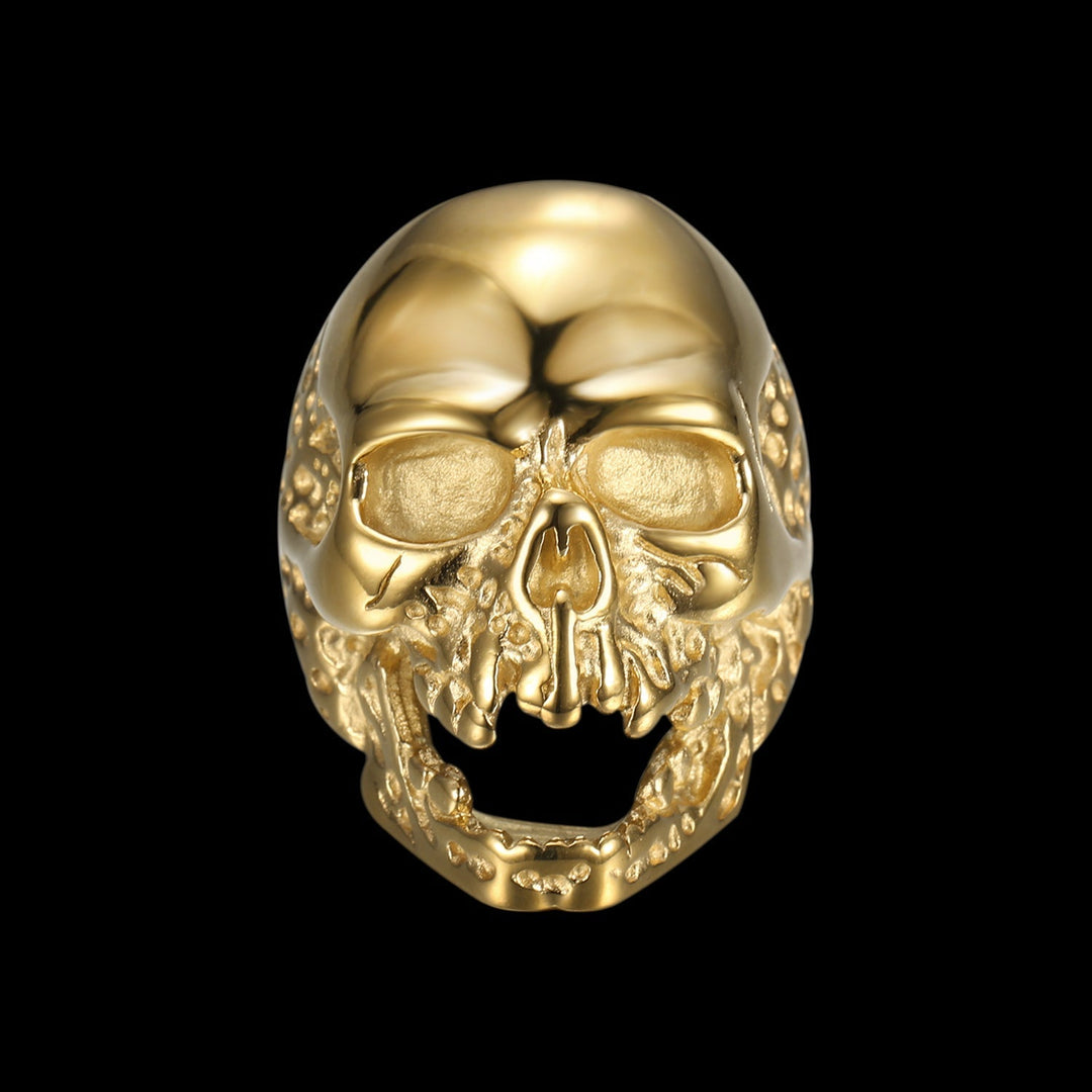 SKULL RIDER GOLD RING