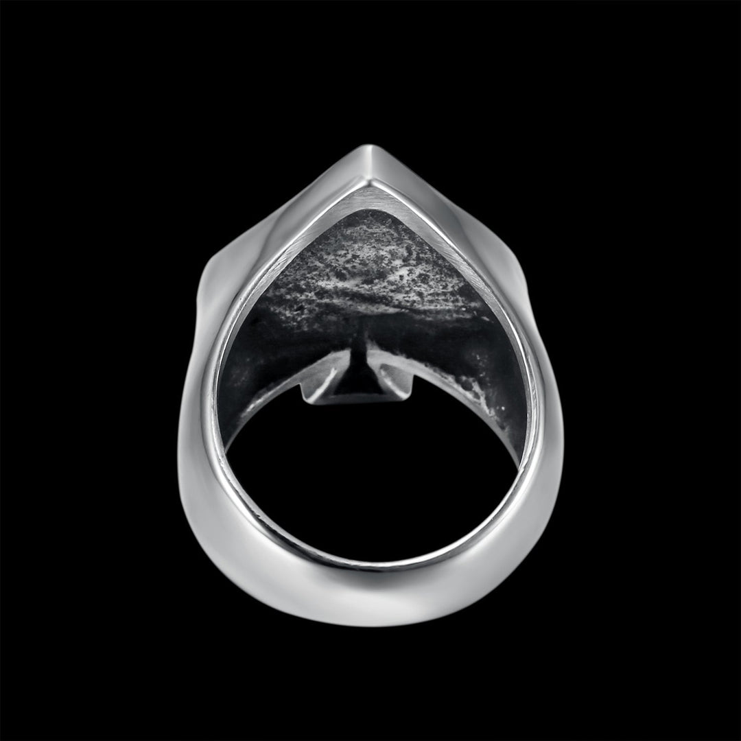 SKULL OF SPADE RING