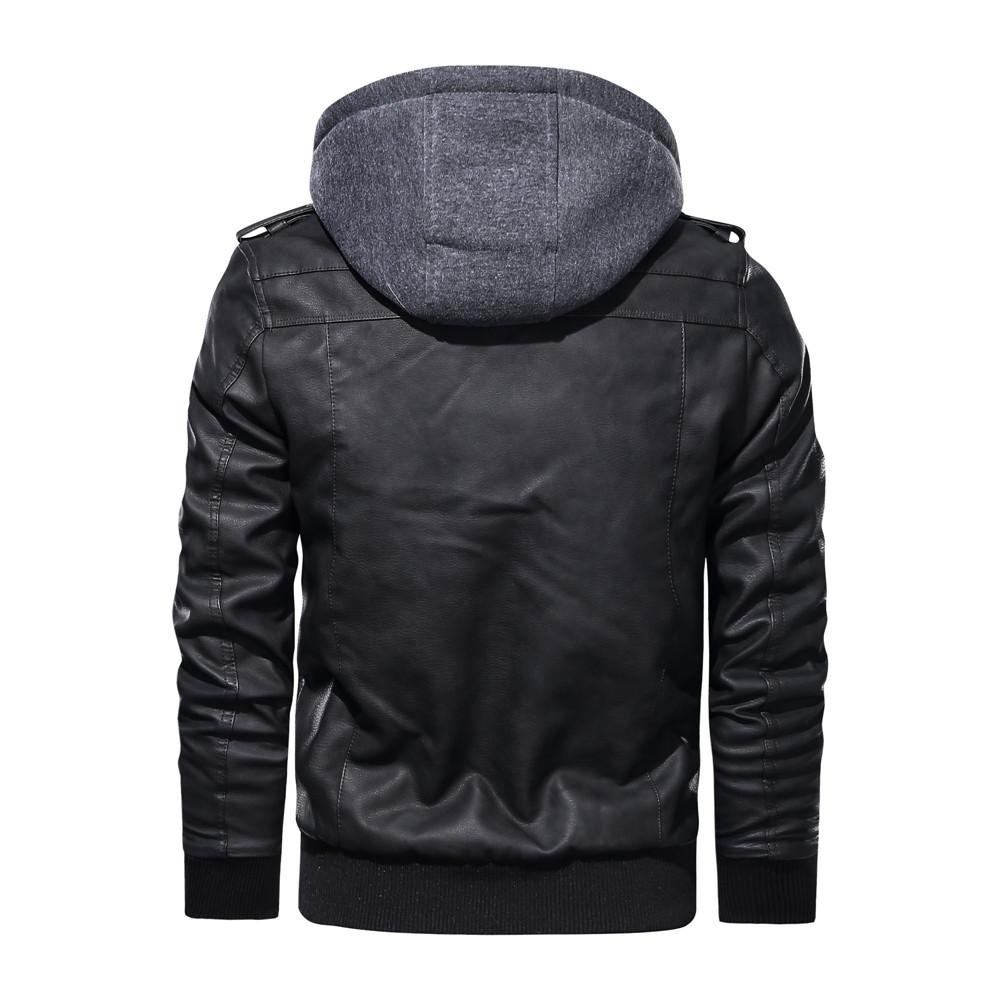 Beau Outerwear Hooded Vindication Leather Jacket