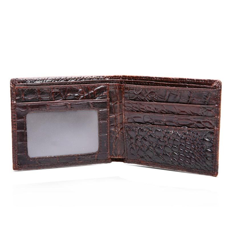 Beau Outerwear  Crocodile Embossed Bi-fold Wallet