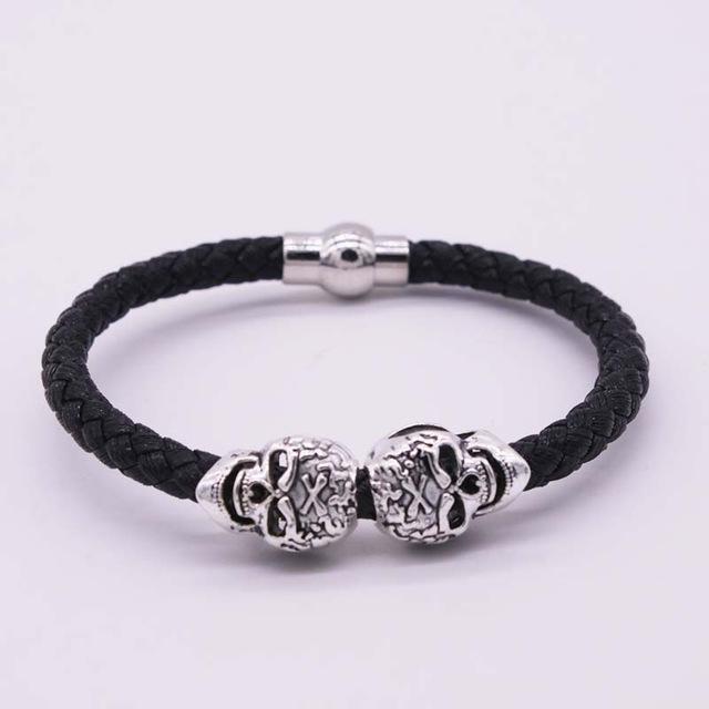 Beau Outerwear  Magnetic Skull Bracelet