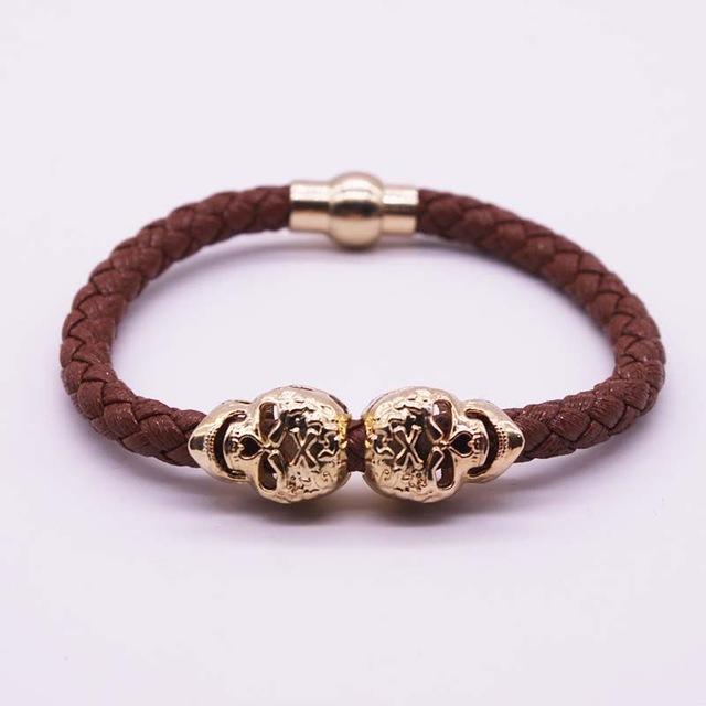 Beau Outerwear  Magnetic Skull Bracelet