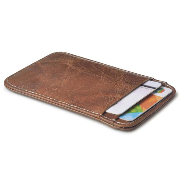 Beau Outerwear  Marbled Leather Card Holder