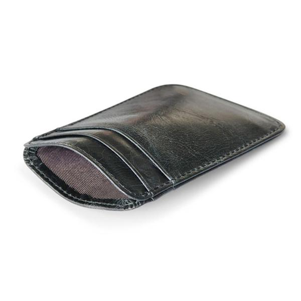 Beau Outerwear  Marbled Leather Card Holder