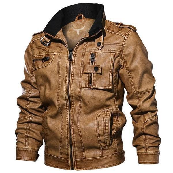 Beau Outerwear  Provenance Biker Leather Jacket